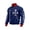 Royal Blue, variant on Men's USA Full-Zip Jacket Patriotic Graphic Outerwear American Flag Print Long Sleeve Casual Sporty Bomber with Stand Collar Red XXL