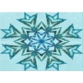 thumbnail image 1 of Ahgly Company Machine Washable Indoor Rectangle Transitional Tron Blue Area Rugs, 7' x 10', 1 of 7