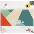 thumbnail image 6 of Abstract Desk Mat Cute Minimalistic Design Mouse Pad XXL Large Gaming Desk Pad Keyboard Mats Office Decor for Women Desk, Non-Slip Rubber Base Extended Mousepad with Stitched Edges 31.5''''x15.7'''', 6 of 6