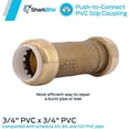 thumbnail image 3 of SHARKBITE/CASH ACME UIP3016A 3/4x3/4 PVC S Coupling, 3 of 4