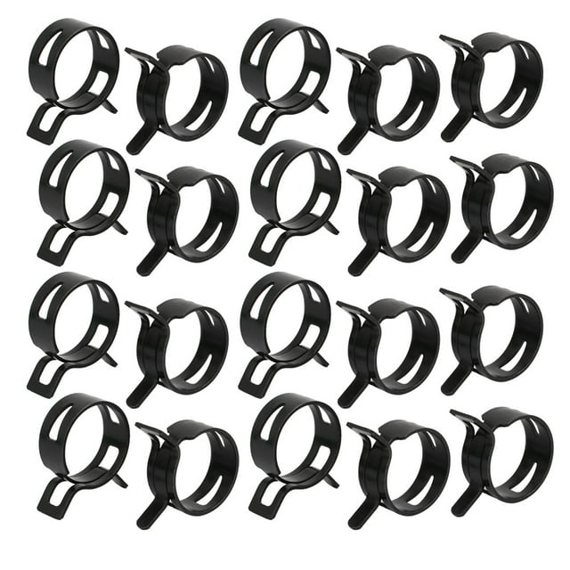 Unique Bargains 10 Pcs Collier de Serrage pour Tuyau de Carburant à Ressort 26mm