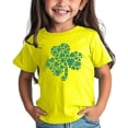 thumbnail image 4 of FASHOFT St Patricks Day T Shirt for Girls Boys Irish Funny Graphic Tees Crew Neck Short Sleeve Top Casual Kids Shirts Yellow, 4 of 5