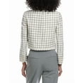 thumbnail image 2 of Theory womens  Cropped Gingham Jacket, 0, Grey, 2 of 3