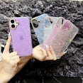 thumbnail image 5 of Allytechgroup for iPhone 16 Pro Case for Women, Glitter Shell Pattern Clear Shockproof Slim Protective Cover, Iridescent Sparkle Design, Soft TPU Back Case for iPhone 16 Pro, Gray, 5 of 6