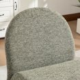 thumbnail image 5 of 24.8 "Amplia silla sin brazos tapizada moderna con almacenamiento otomano, silla de acento de chenilla para sala de estar, dormitorio, oficina y sala de lectura, 5 of 5