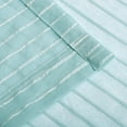 thumbnail image 3 of BNM Boho Rustic Striped Sheer Curtains, Set of 2, 52" x 63", Baby Blue, 3 of 5