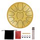 thumbnail image 5 of Tambor De Lengua Ethereal Drum Tambor de lengüeta de acero de 6 pulgadas 11 tonos + 2 mazos + juego de bolsa de almacenamiento Sywqhk Para Estrenar, 5 of 9