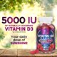 thumbnail image 3 of Suplemento de vitamina D3 de Gummy Nature's Nutrition 5000 UI, 3 of 9