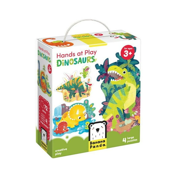 Banana Panda Hands at Play Dinosaurs 3 , puzzle for preschooler