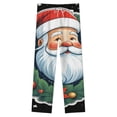 thumbnail image 4 of Santa Claus Wreath Ornament Winter Female Pants Flannel High Waist Women Pants Lady Warm Straight Leg Plush Trousers, 4 of 7