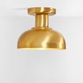 thumbnail image 5 of SAFAVIEH Helm 13 in. Modern Brass Iron Mount Light with Chrome Glass Shade, 5 of 13