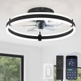 thumbnail image 1 of Ventilador de techo ZMISHIBO 50 cm con luz LED y control remoto 110V 6 velocidades, 1 of 7