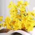 thumbnail image 5 of 6 Bundles Artificial Flowers Fake Daisy Flower Plants for Home Wedding Office Restaurant Table Centerpieces Arrangement Decoration, 5 of 8