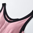 thumbnail image 7 of Lenpel Womens Nightgown with Built in Bra Soft V Neck Sleeveless Tank Mini Dresses Comfy Color Block Pajama Dresses, 7 of 7