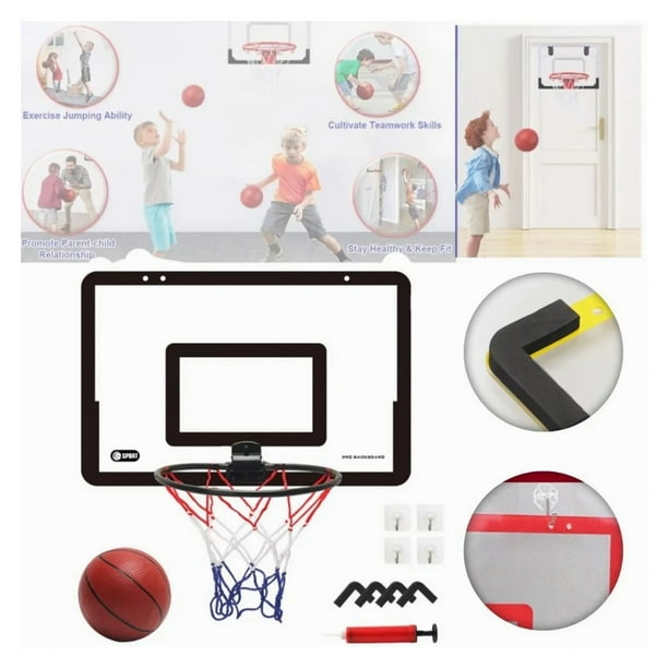 Indoor Mini Basketball Hoop Set Punch Free Hanging Type Mobile