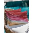 thumbnail image 4 of 1 Pack Outdoor Throw Pillow, Red Ombre Coastal Waterproof Pillow with Insert Included, Summer Nautical Beach Ocean Seaside Decorative Accent Cushion Lumbar Pillows for Patio Porch, 12 x 20 In, 4 of 8