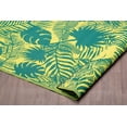 thumbnail image 3 of Erbanica 6' x 9' Tapis Vert Réversible Extérieur Intérieur Leaves, 3 of 3
