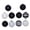 Black/White, variant on 26-Count Multicolor Ball Shatterproof Christmas Ornaments, 3", by Holiday Time