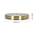 thumbnail image 3 of Uxcell 120mm 4.7inch Light Canopy Kit Wall Sconce Lamp Plate Fixture Gold Bronze, 3 of 5