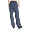 thumbnail image 2 of Hanes Womens ComfortSoft EcoSmart Petite Open Leg Sweatpants, M, Navy Heather, 2 of 2