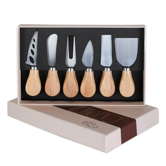 Cheese Knives Set - Cheese Knife, Cheese Spreader, Cheese Fork, Cheese Slicer, Cheese Cutter, Butter Knife – 6PCS Mini Stainless Steel Cheese Knives - Cheese Knife Set for Charcuterie Board