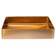 thumbnail image 3 of Eden Bath EB-SS002RG 18.9 x 14.6 in. Rectangular Stainless Steel Vessel Sink with Drain in Rose Gold, 3 of 7