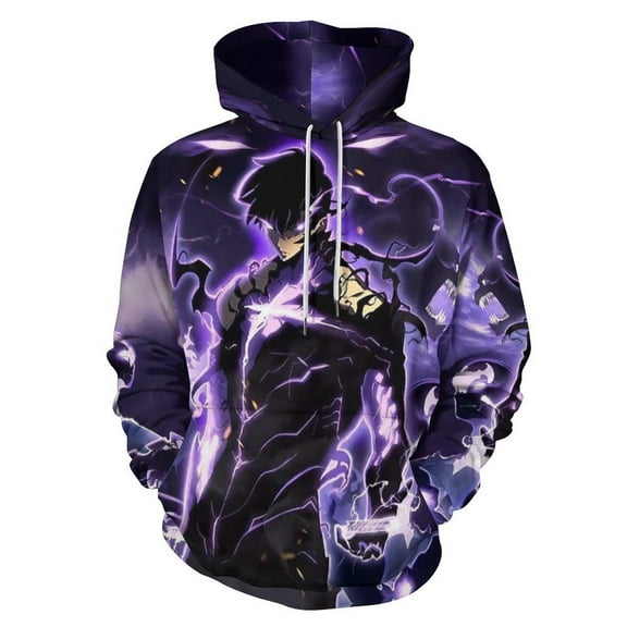 Anime Solo Leveling Adult Sweater Pullover Sweatshirt Hoodies Long Sleeve Hooded Jackets Men Women