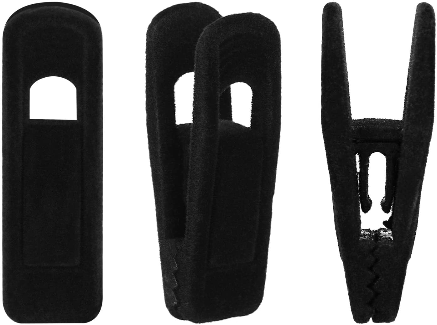 Generic Black Slim-line Set of Finger Clip for Slim Hangers Pack of 20 Clips 