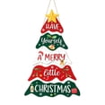 thumbnail image 2 of Wooden Christmas Tree Door Hanger Sign, Have Yourself A Merry Little Christmas Wall Hanging Plaque, Farmhouse Xmas Front Door Porch Wall Decor for Holiday Party Home Indoor Outdoor Decoration, 2 of 4