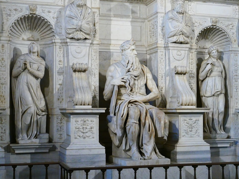 Canvas Print Horned San Pietro In Vincoli Statue Moses Rome Stretched Canvas 10 X 14 Walmart Com Walmart Com