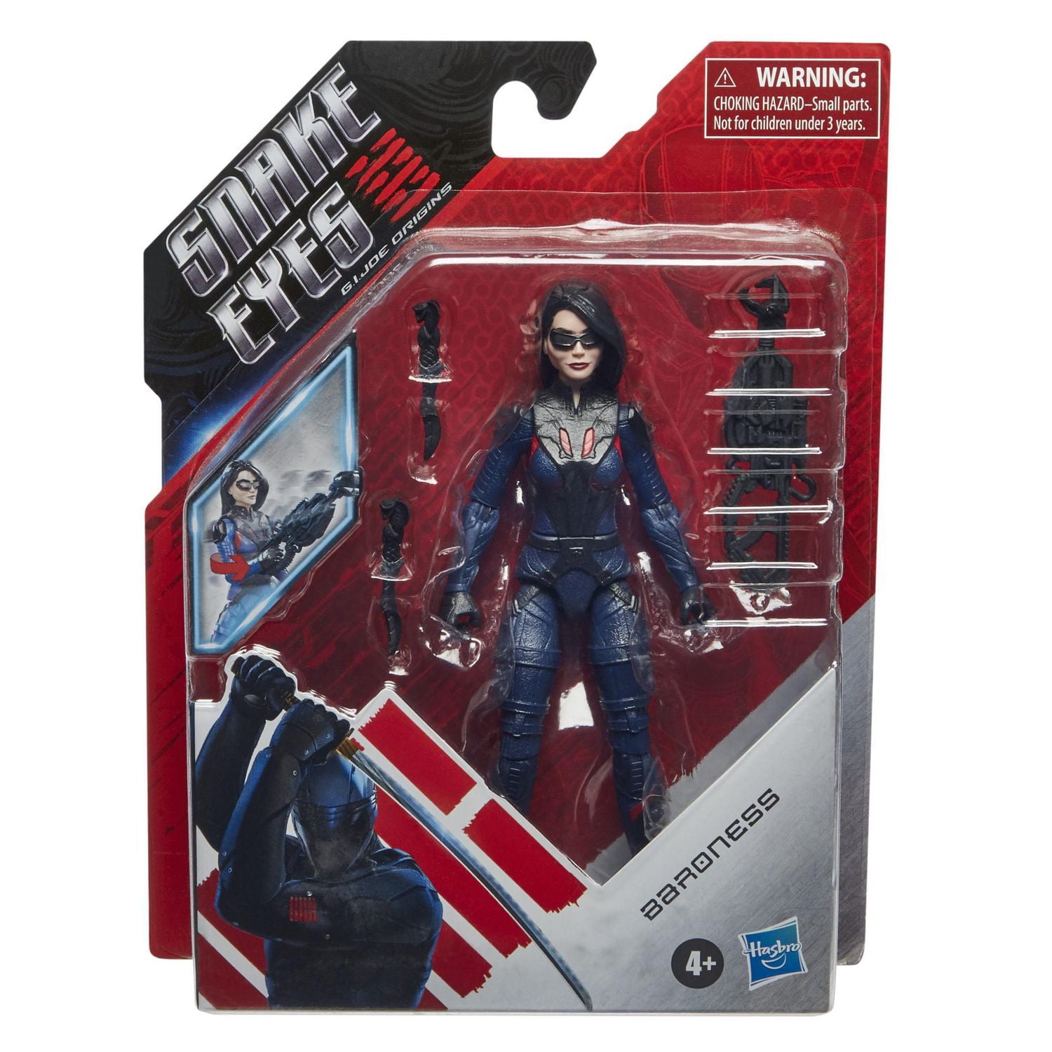 Snake Eyes: G.I. Joe Origins Baroness Action Figure, Collectible Toy with Fun Action Feature and Accessories, Toys for Kids Ages 4 and Up
