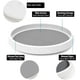 thumbnail image 2 of Bandeja giratoria de 25 cm, bandeja de almacenamiento giratoria de 360°, estante giratorio para especias de cocina, estante para especias giratorio para condimentos, botellas, gabinete de refrigerador, 2 of 5