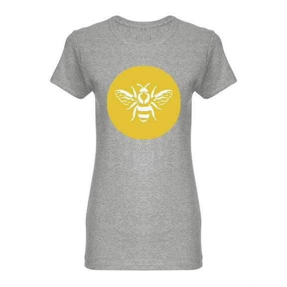 Bee Yellow Circle T-Shirt Women -Image by Shutterstock, Female Small