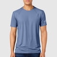 thumbnail image 3 of Men's Thin Ice Silk Short Sleeve T-Shirt - Quick Drying, Breathable, Skin-Friendly, Lightweight Nylon Spandex - Casual Sports - Sizes L-XXXXXL, 3 of 6