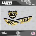 thumbnail image 3 of Kalair GFX Graphics Kit for Kawasaki KLX110, KLX110R/RL (2010-2024) Usa Series, 3 of 5
