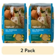 (2 pack) Vibrant Life All-Purpose Cracked Corn, 40 lb Bag