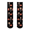 thumbnail image 1 of TIEVOSA Casual DIY Holiday Anniversary Custom Printed Socks（Black）, 1 of 4
