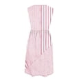 thumbnail image 4 of Zpanxa Sleeveless Round Neck Printed Dress Casual Shift Dress with Pockets and Scattered Floral, 4 of 7