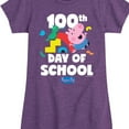 thumbnail image 3 of Peppa Pig - 100Th Day Of School George - Girls Toddler And Youth Fitted Short Sleeve Tee, 3 of 5