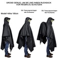 thumbnail image 4 of Chaquetas impermeables ligeras, reutilizables, antidesgarros, transpirables, impermeables multiusos con capucha, manta protectora plegable, lona de refugio, ideal para exteriores, camping,, 4 of 6