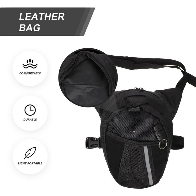 OULII 1Set Outdoor Waist Pack Black Oxford Fabric Multifunctional Design For Casual And Sports Use