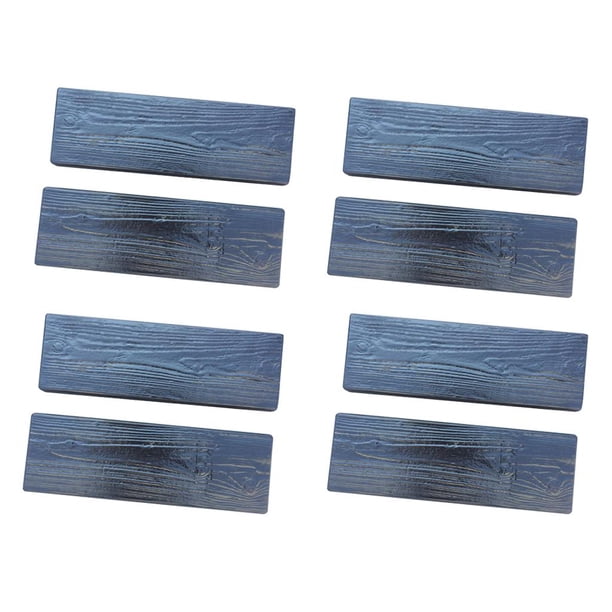 8 piezas de tablas de de plástico reutilizables para adoquines de jardín, para senderos de jardín, piedras decorativas para patio 63 × 23 × 5 CUTICAT Piedra de escalonamiento del molde de madera