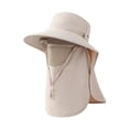 thumbnail image 3 of Sombrero para el sol con visera de verano, protección solar, para senderismo, camping, ciclismo, playa al aire libre. Caqui, 3 of 9