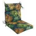 thumbnail image 3 of Blazing Needles 18-inch by 38-inch Spun Polyester Patterned Outdoor Squared Chair Cushion, 3 of 4