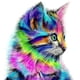 thumbnail image 1 of 5D bricolaje taladro completo diamante pintura colorido gatito punto de cruz bordado Tmvgtek decoración de arte en el hogar, 1 of 8