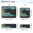 thumbnail image 3 of 2-Pack Seat Belt Covers with Flannel Seatbelt Shoulder Strap Case Adjustable Straps Soft Padding for Car Black Cat and Irises Small, 3 of 8