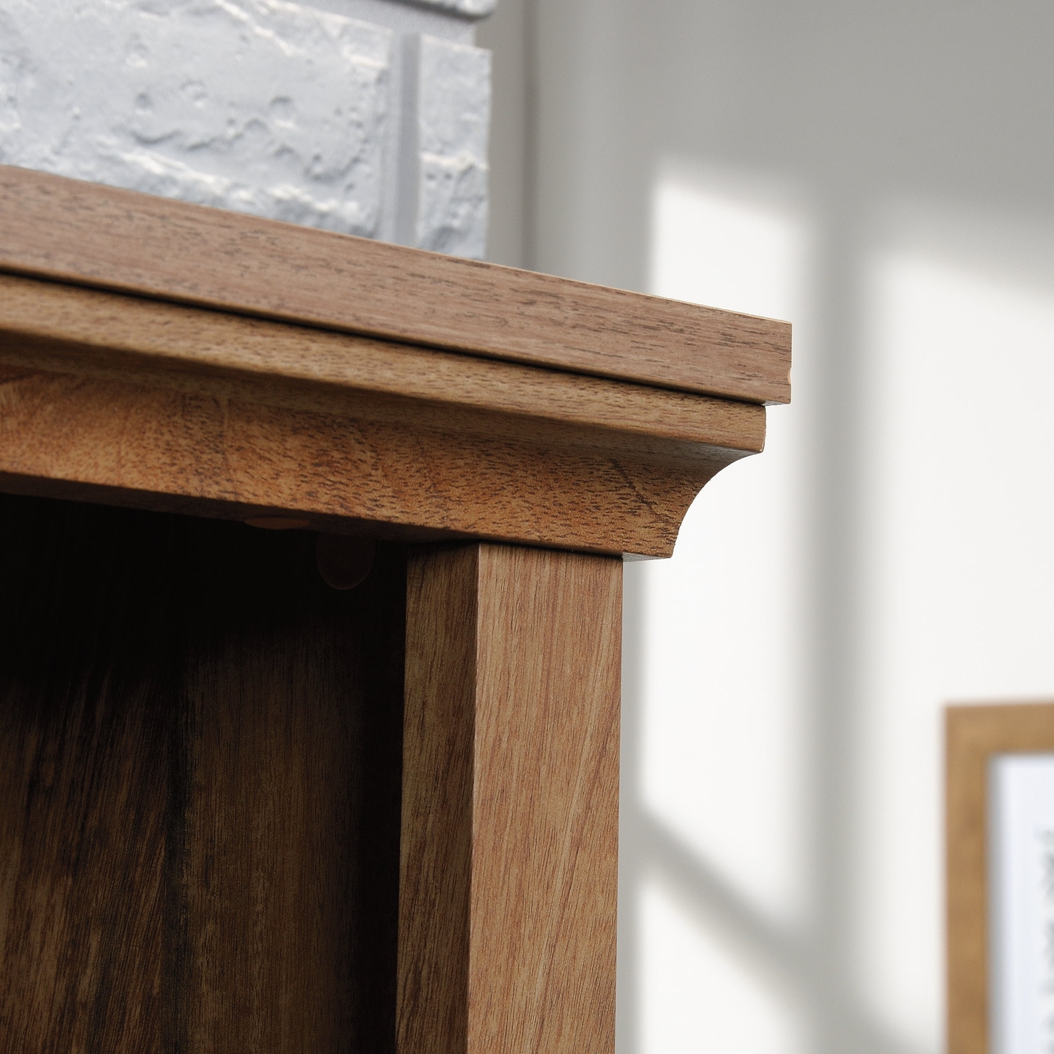 Sauder Select Engineered Wood Bookcase in Sindoori Mango/Natural
