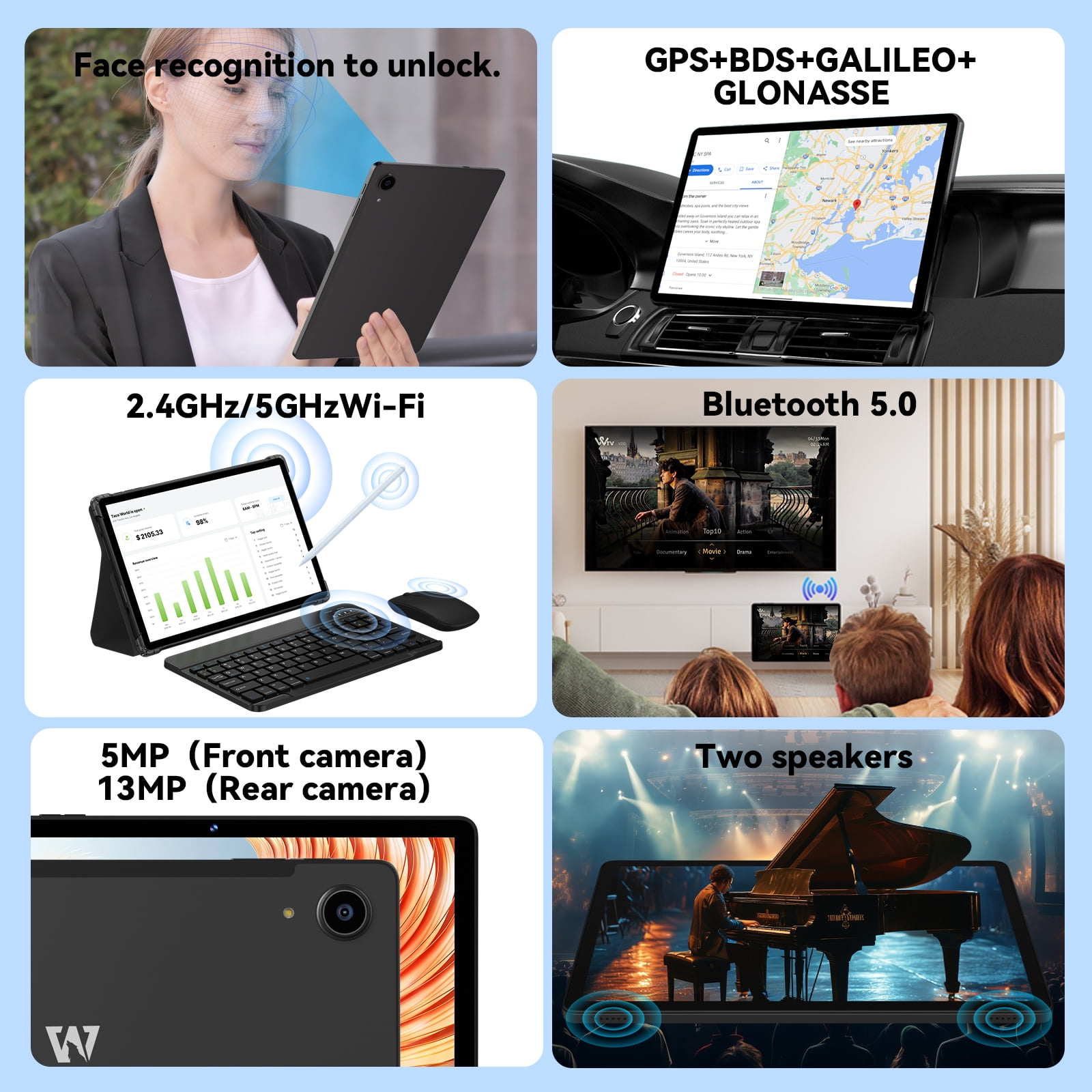 Alphawolf L3A 11inch Tablet Android 16 Gemini3.0 Tablet, T615 Octa-core with 20GB+128GB Tablets, 8000mAh/18W, 5MP+13MP, Widevine L1