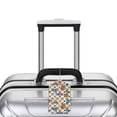thumbnail image 5 of Naloa Butterflies Wild Insect Luggage Tag for Suitcase Leather Baggage Tag with Stainless Steel Loop Privacy Cover for Women Men Girls-1, 5 of 5