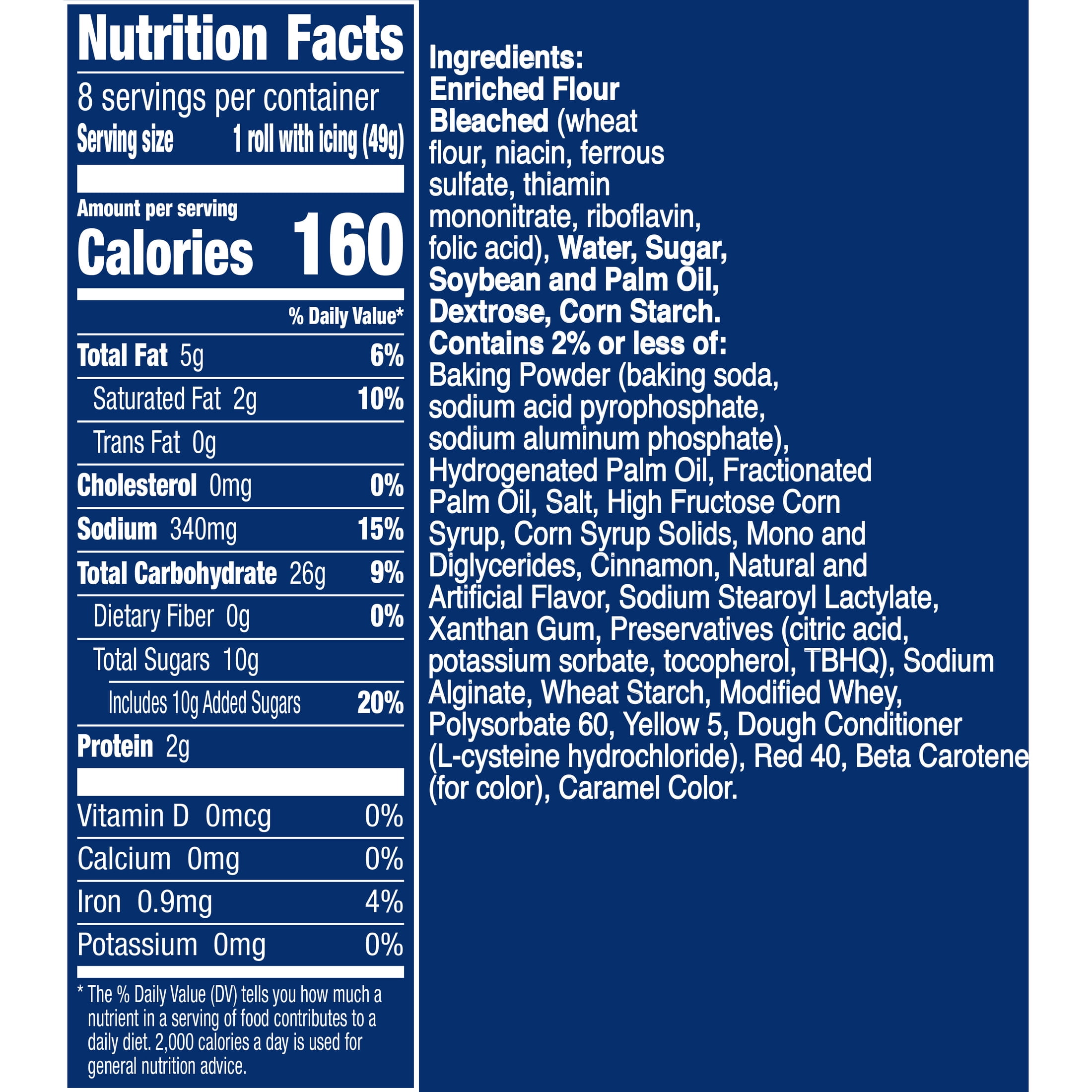 Pillsbury Orange Rolls with Cinnabon Cinnamon and Orange Icing, 8 Count, 13.9 oz